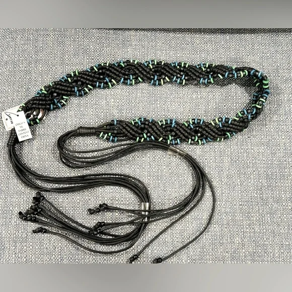 Chico’s Vintage Look Beaded Stretch  Belt Chico main image 4